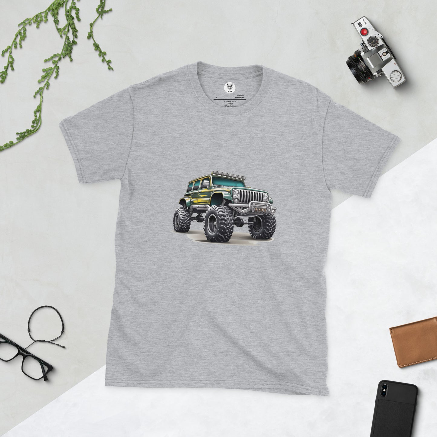 T-shirt unisex z krótkim rękawem „OFF ROAD” ID: 164 (PREMIUM)