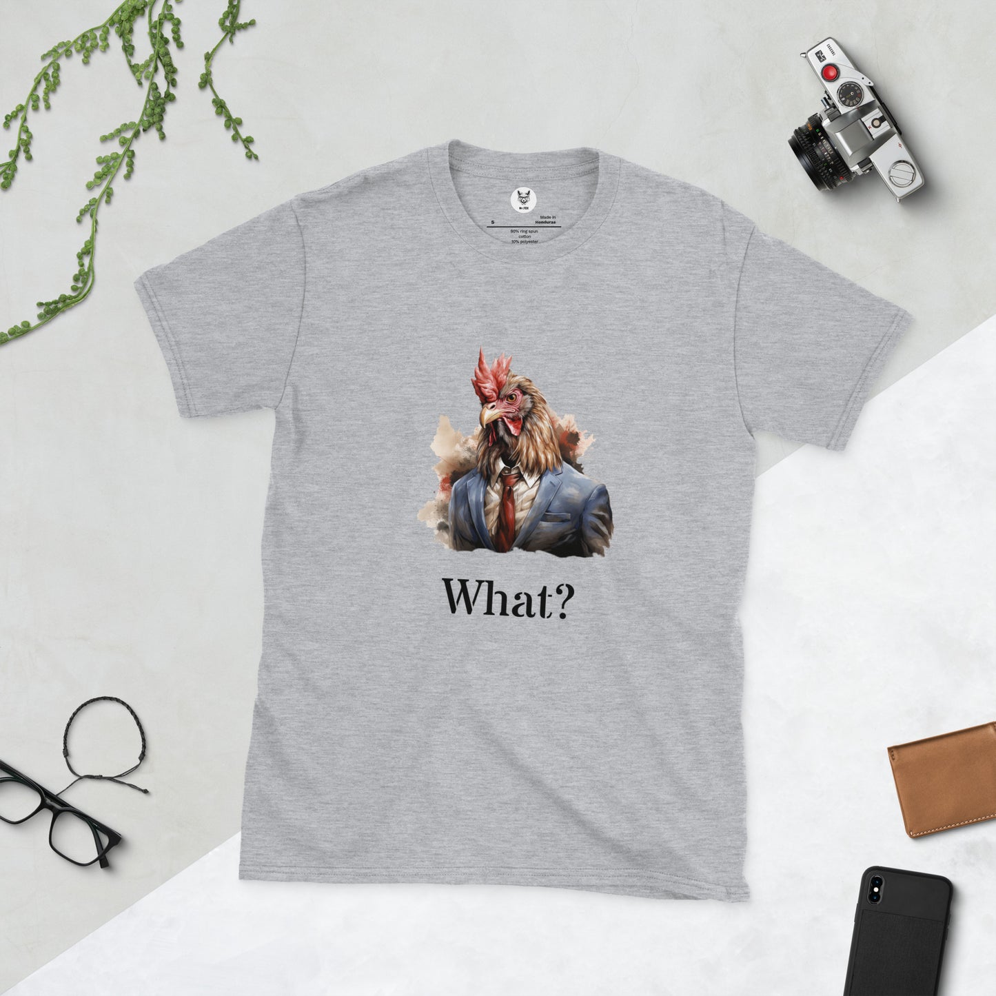 Short-Sleeve Unisex T-Shirt "WHAT?" ID: 281 (PREMIUM)