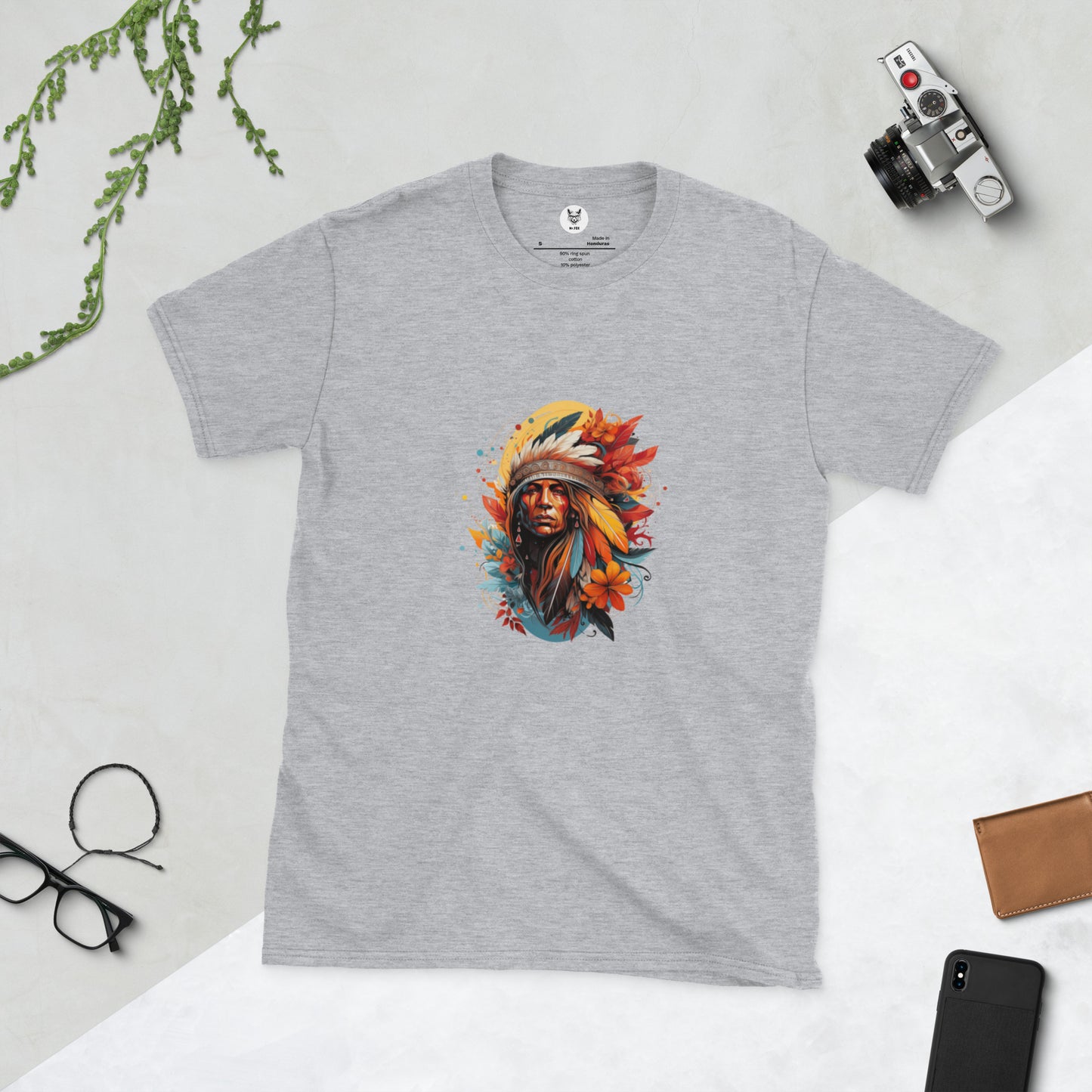 Short-Sleeve Unisex T-Shirt "INDIAN" ID: 300 (PREMIUM)