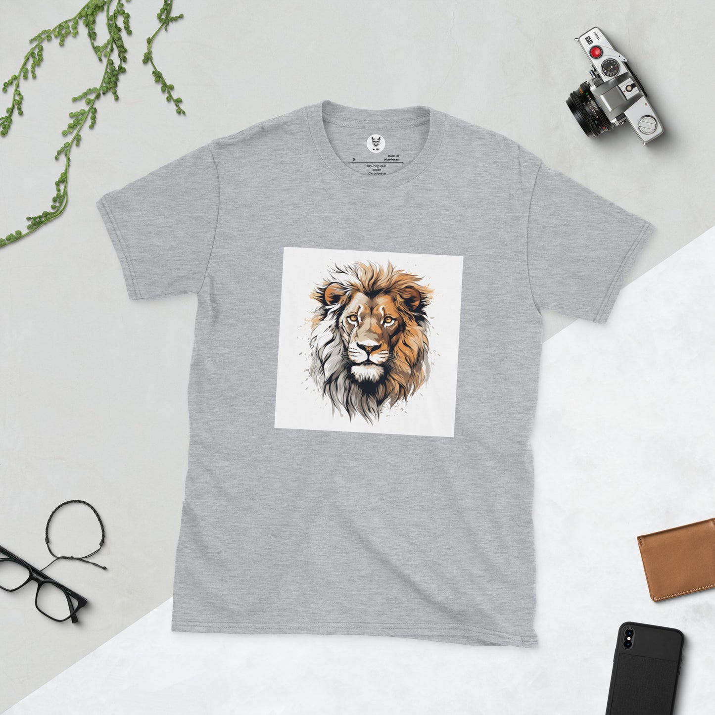 Short-Sleeve Unisex T-Shirt "LION" ID: 309 (PREMIUM)