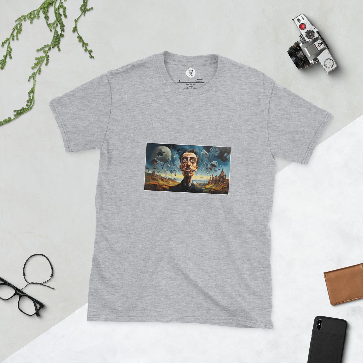 T-shirt unisex z krótkim rękawem „SALVADOR DALI” ID: 320 (PREMIUM)