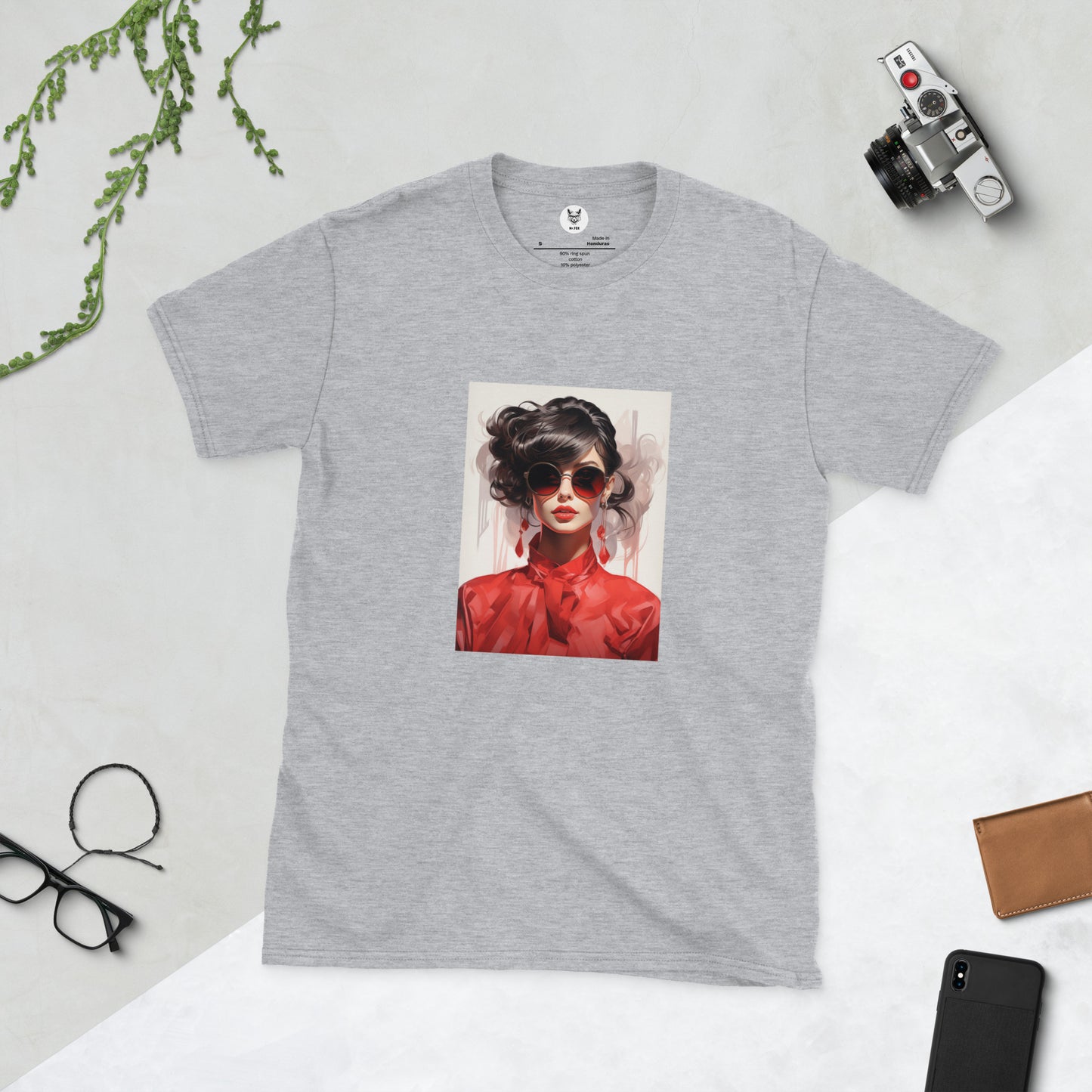 T-shirt unisex z krótkim rękawem „FASSION GIRL” ID: 321 (PREMIUM)