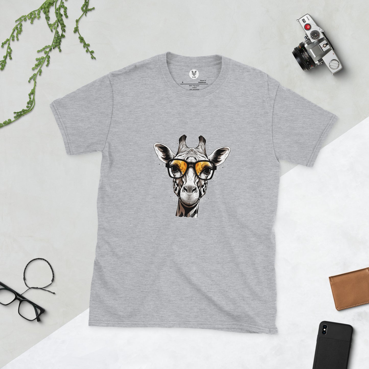 Short-Sleeve Unisex T-Shirt "GIRAFFE" id: 86 (PREMIUM)