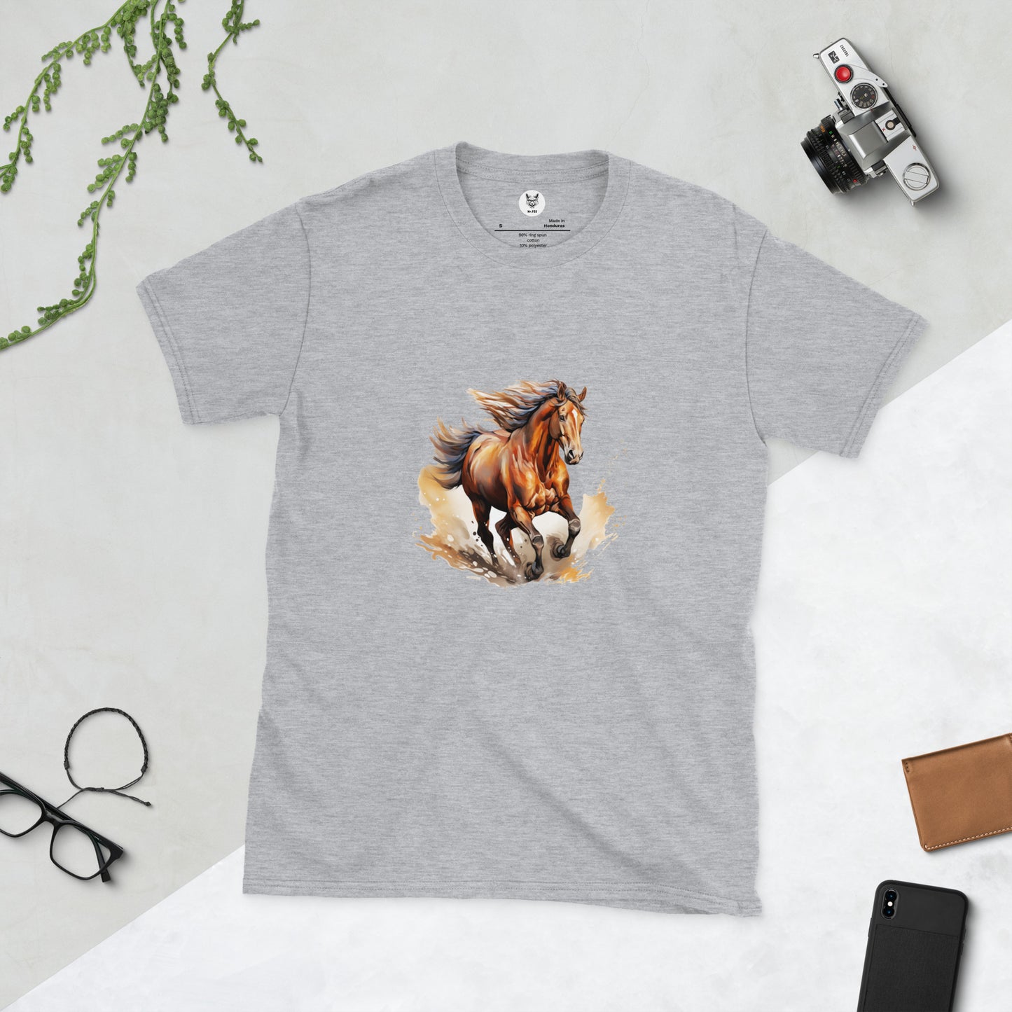 Short-Sleeve Unisex T-Shirt "HORSE" id: 87 (PREMIUM)