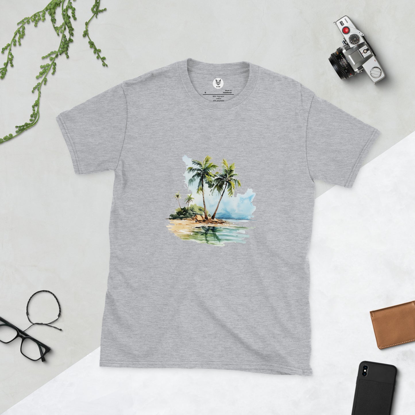 Short-Sleeve Unisex T-Shirt "PALM TREES" id: 91 (PREMIUM)