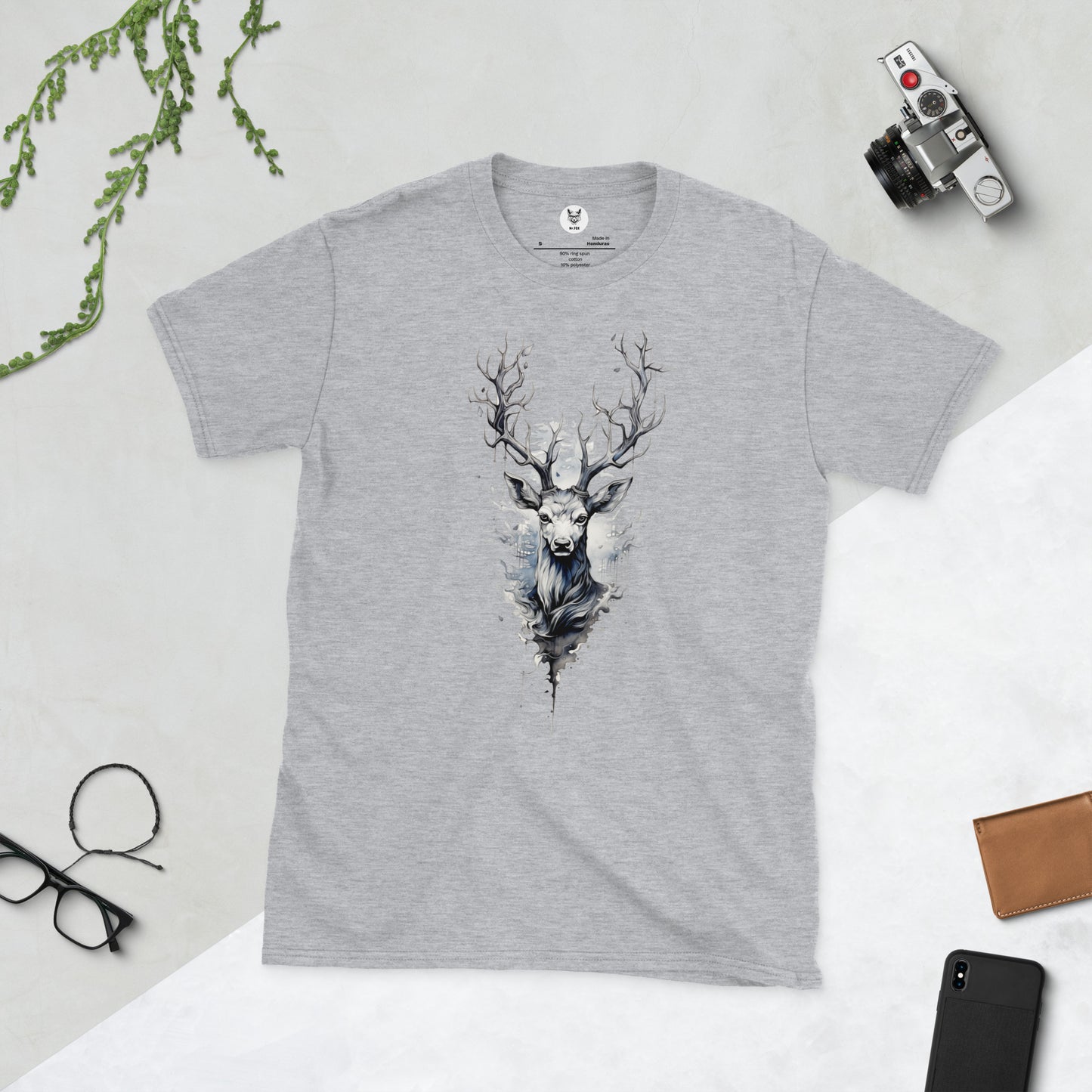 Short-Sleeve Unisex T-Shirt "DEER" ID: 127 (PREMIUM)