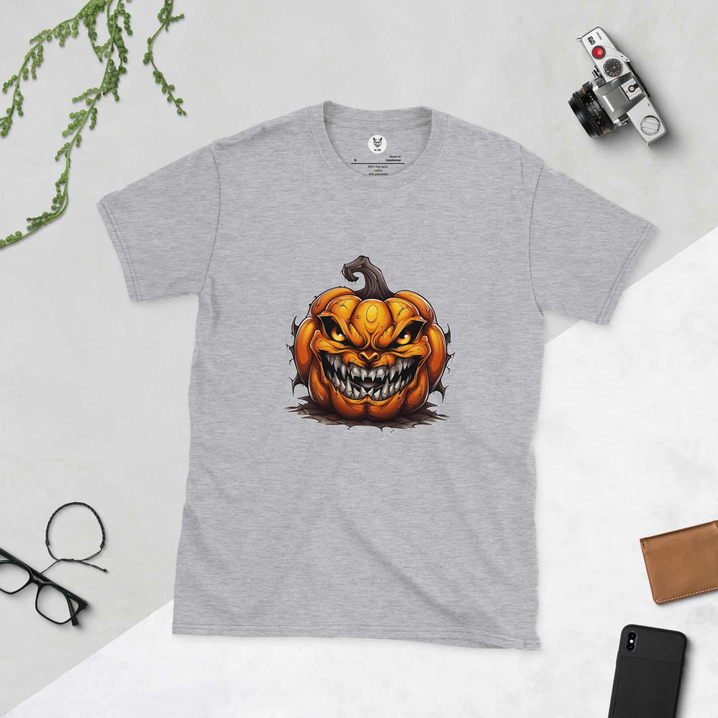 Short-Sleeve Unisex T-Shirt "PUMKIN HELLOWEEN" ID: 171 (PREMIUM)