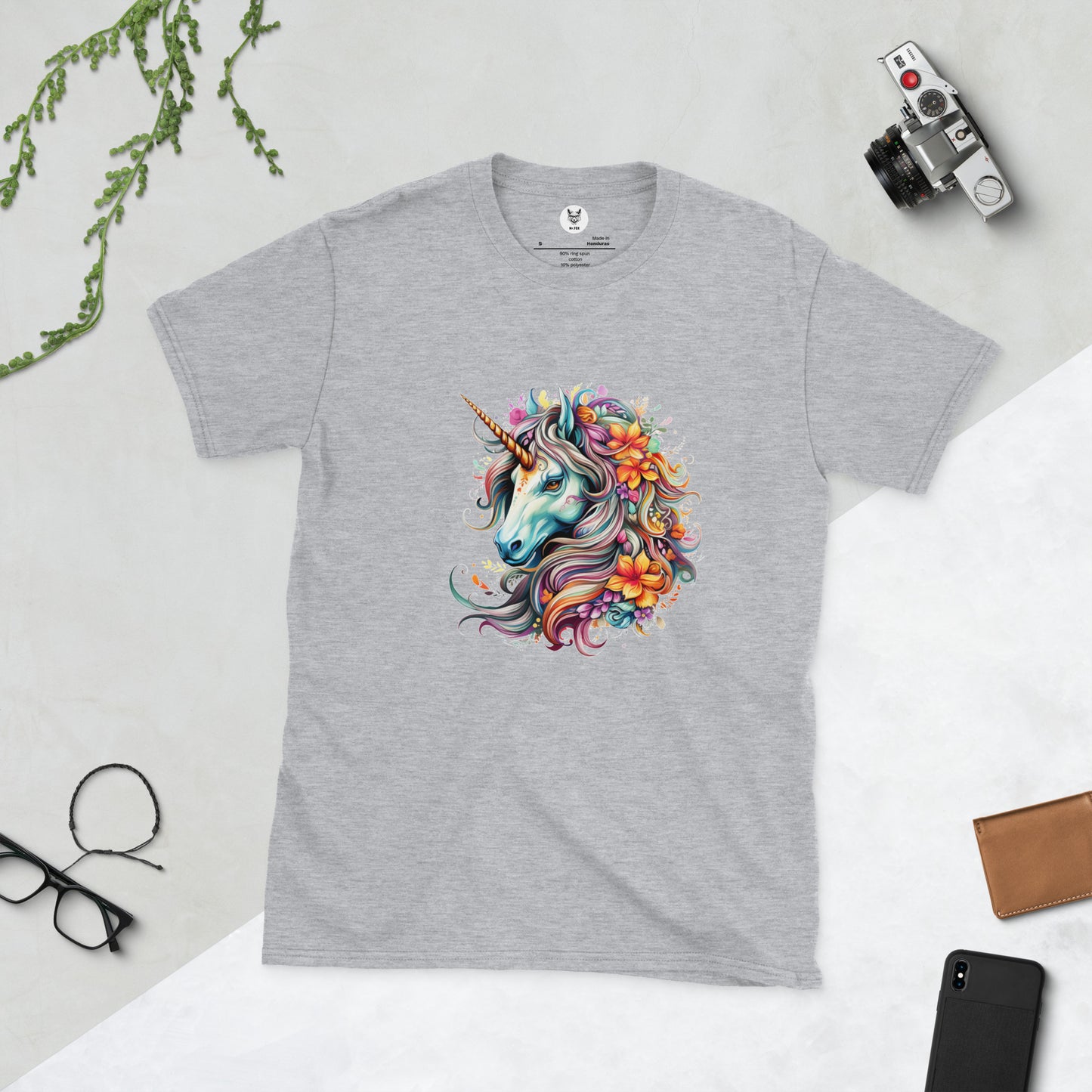 Koszulka unisex z krótkim rękawem „UNICORN” ID: 209 (PREMIUM)