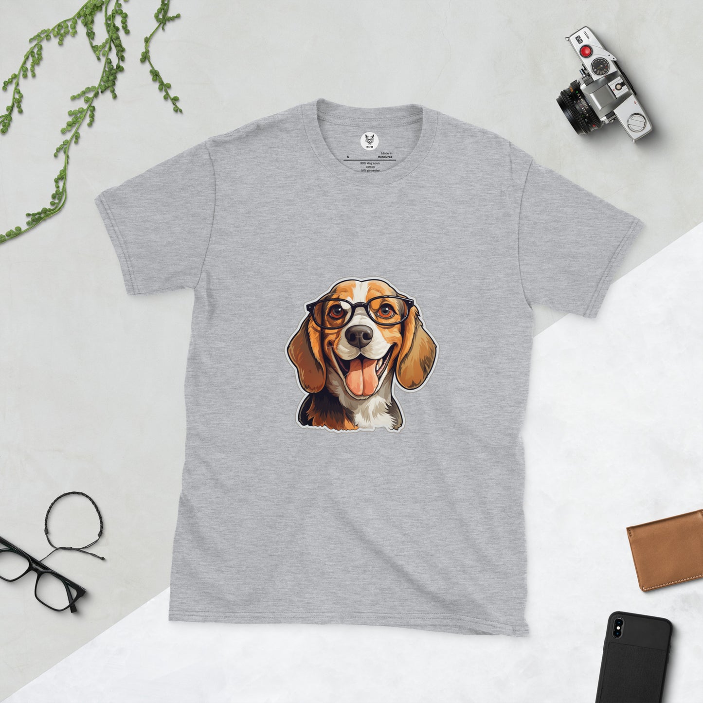 Short-Sleeve Unisex T-Shirt "BEAGLE DOG" ID: 364 (PREMIUM)