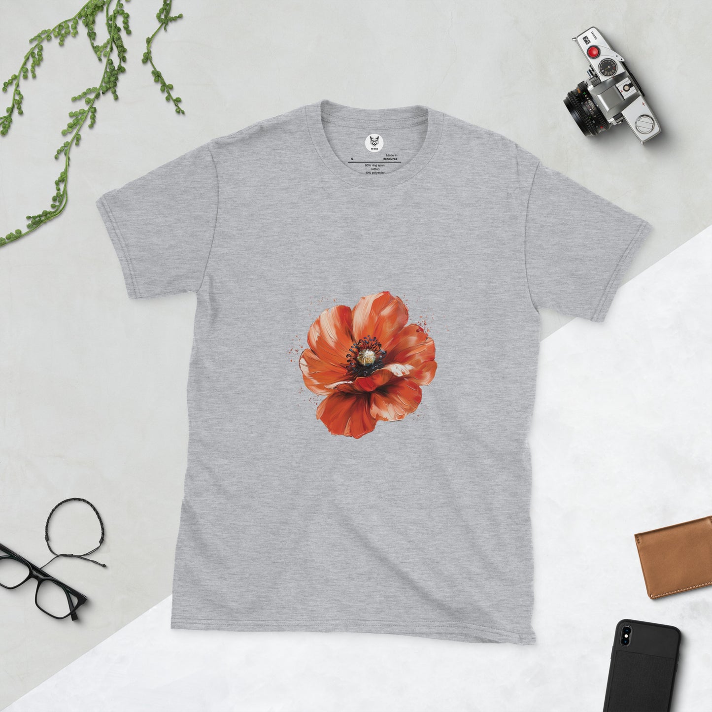 Short-Sleeve Unisex T-Shirt "FLOWERS" ID: 405 (PREMIUM)