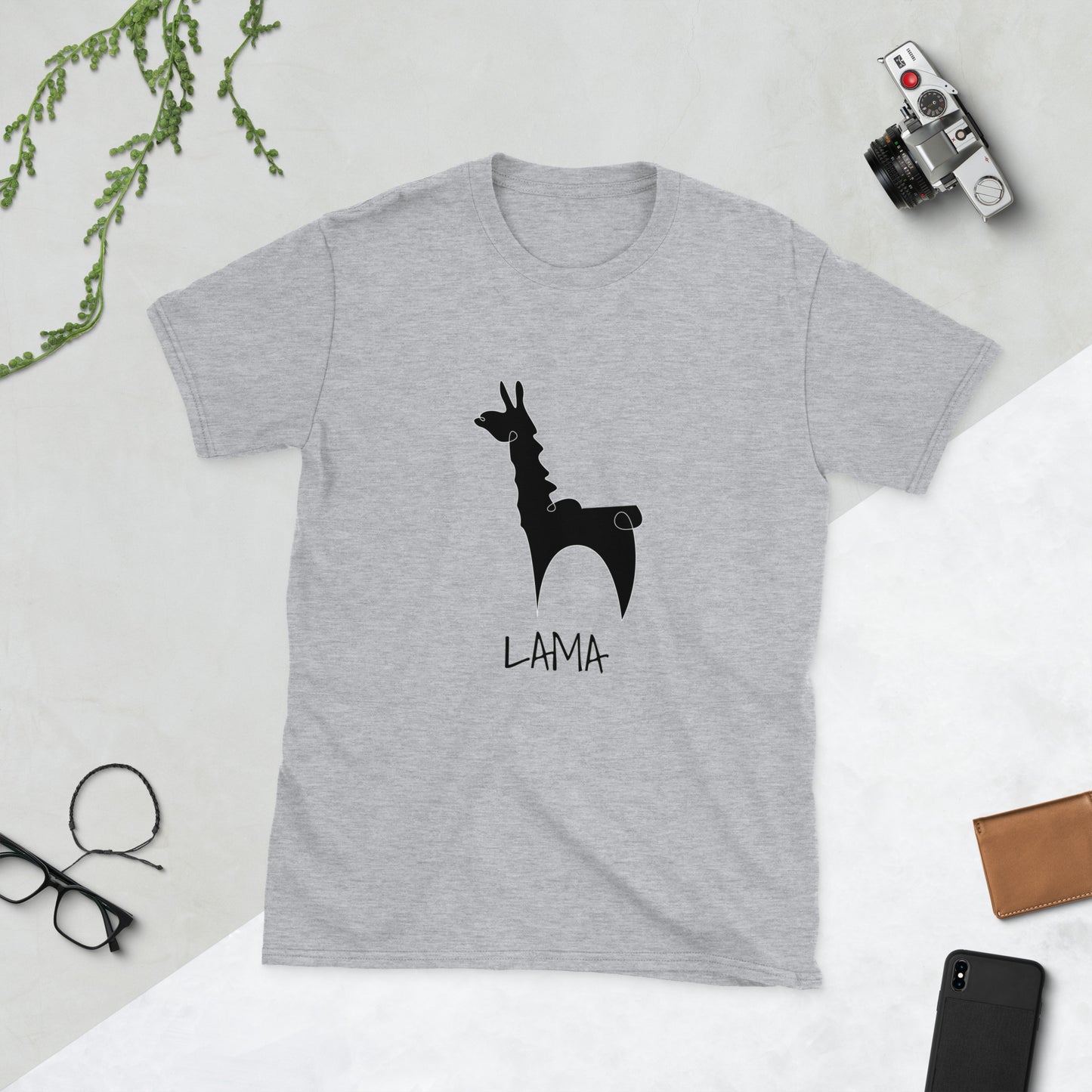 Short-Sleeve Unisex T-Shirt "LAMA" ID: 387 (PREMIUM)