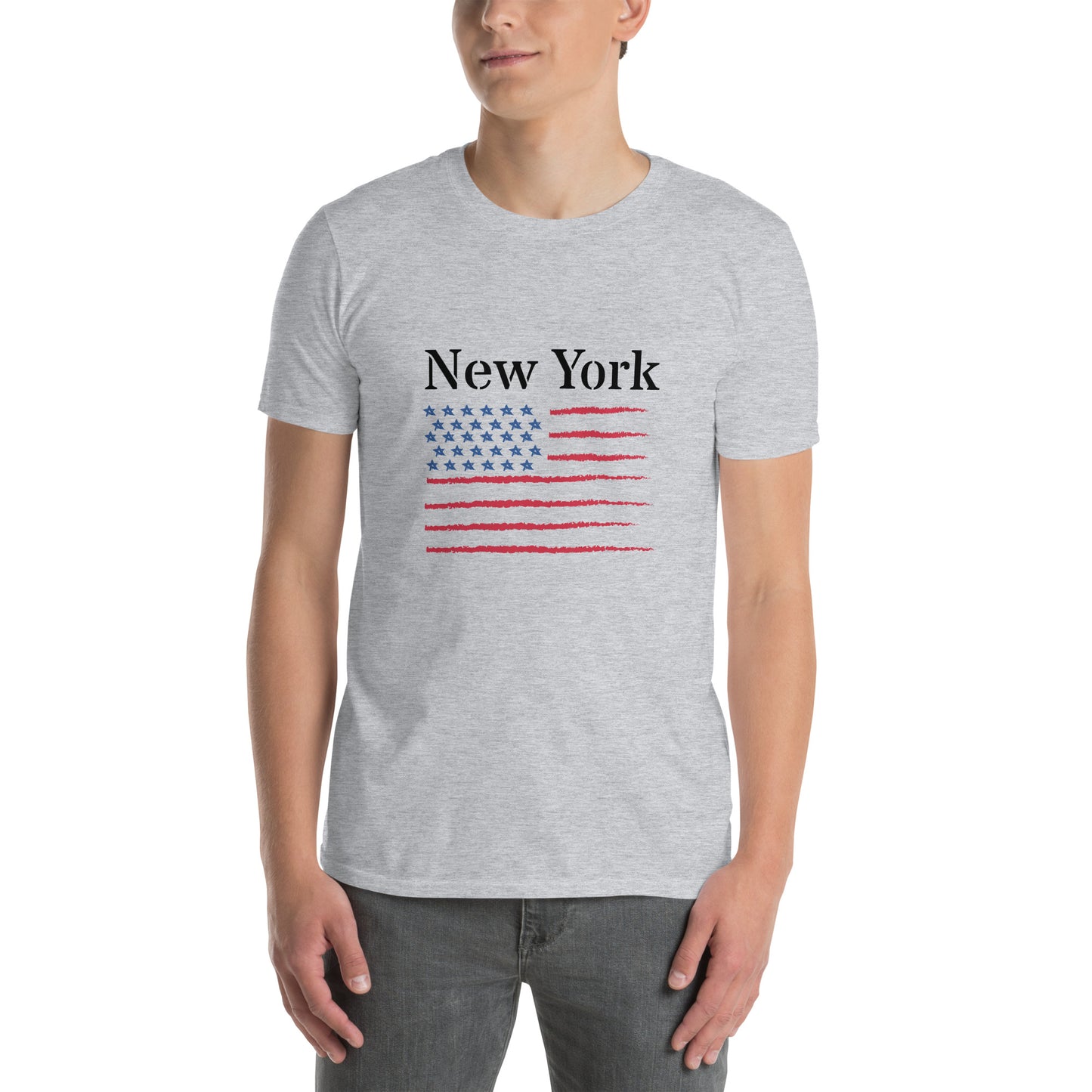 Short-Sleeve Unisex T-Shirt "New York" (front) ID: 465 (PREMIUM)