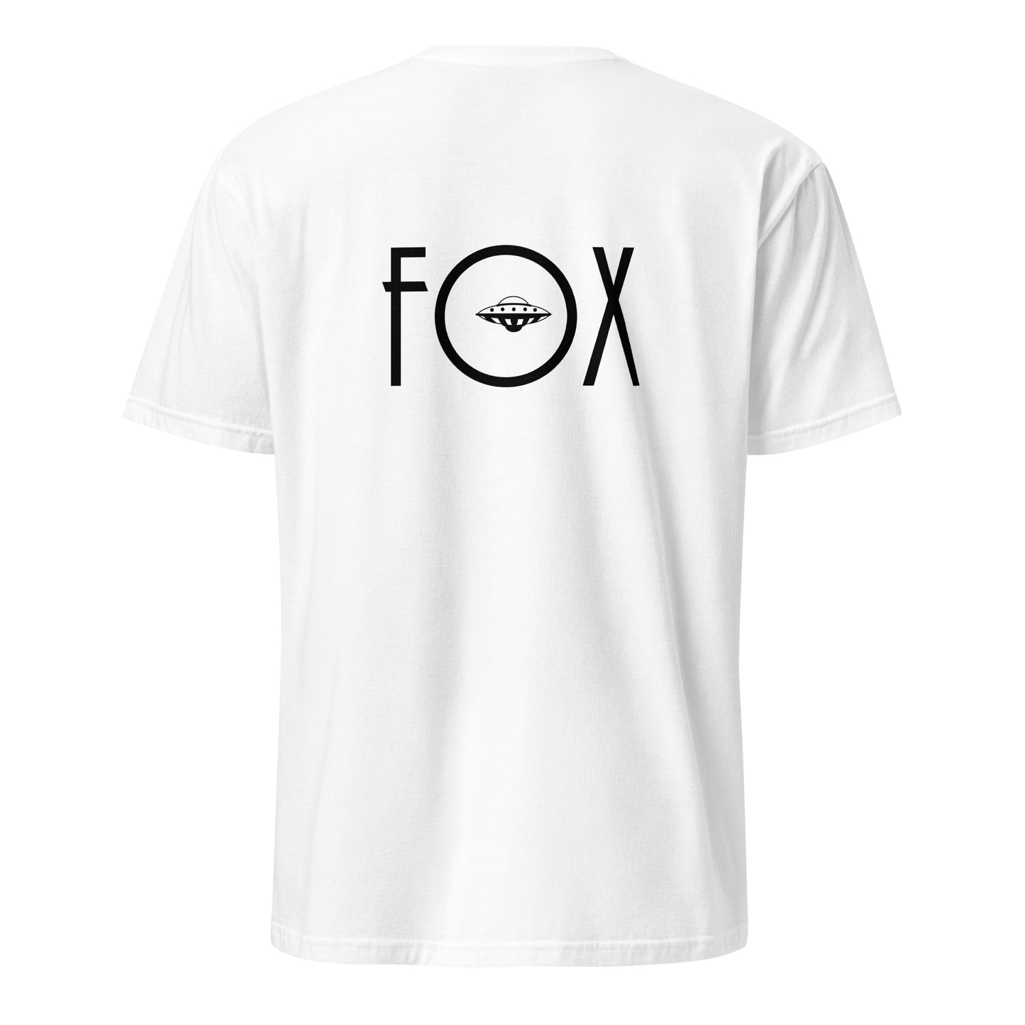 Short-Sleeve Unisex T-Shirt "Creative Fox" (front&back) ID 461 (PREMIUM)