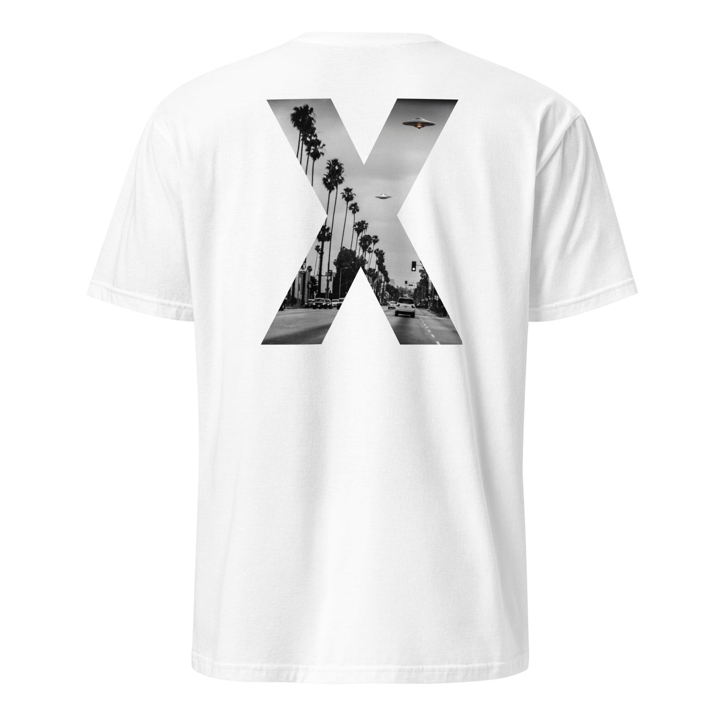 Short-Sleeve Unisex T-Shirt "NY+X+UFO" (front&back) id: 05