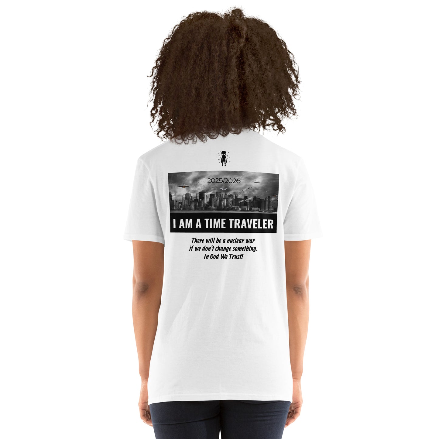 Short-Sleeve Unisex T-Shirt "Save Planet" (front&back) ID: 502 (PREMIUM)