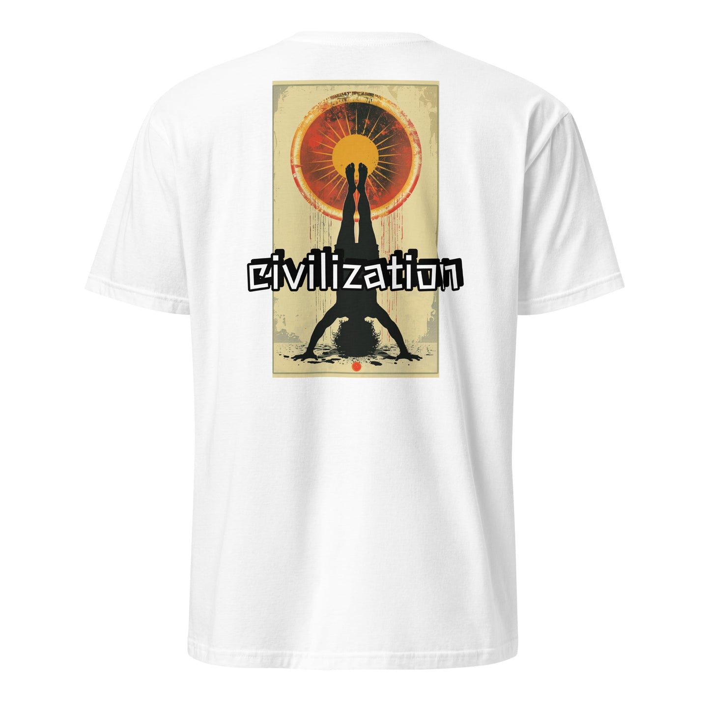 Short-Sleeve Unisex T-Shirt "Pop art civilization" (back) id: 536