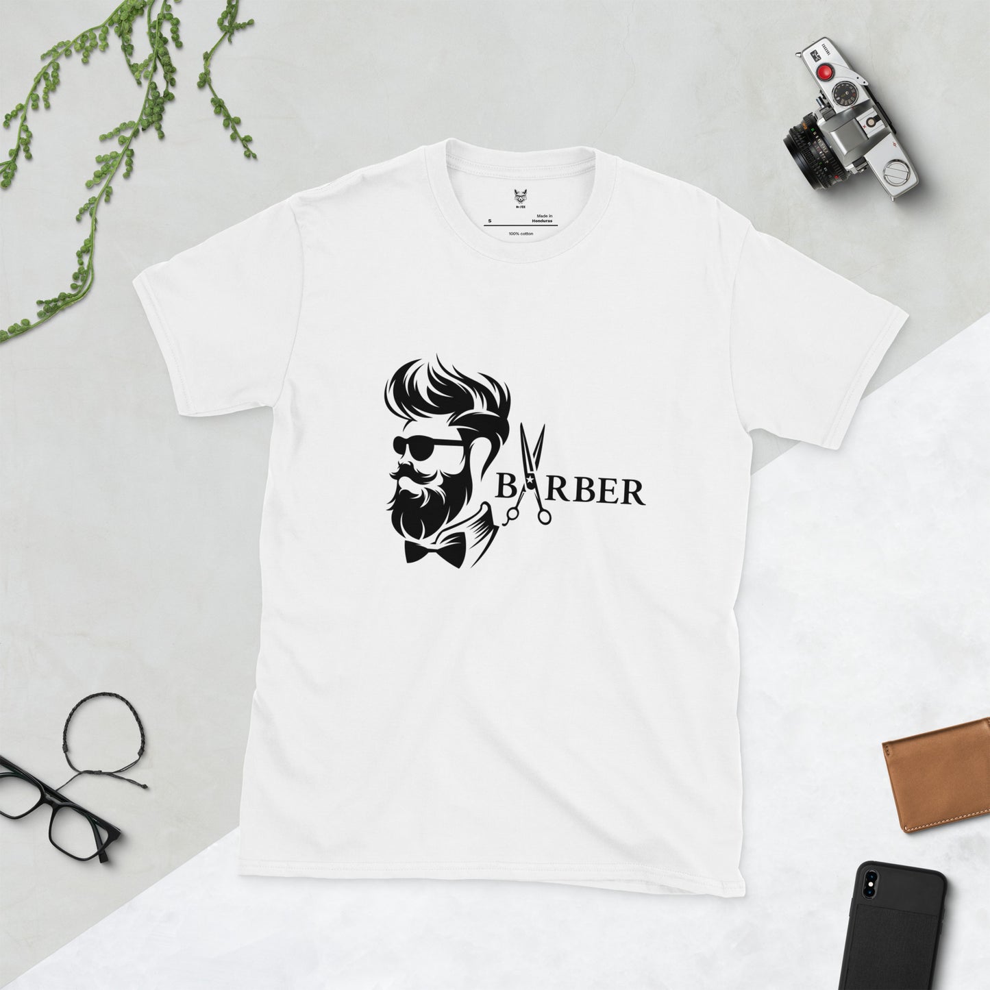 Koszulka unisex z krótkim rękawem „BARBER” id: 09 (PREMIUM)