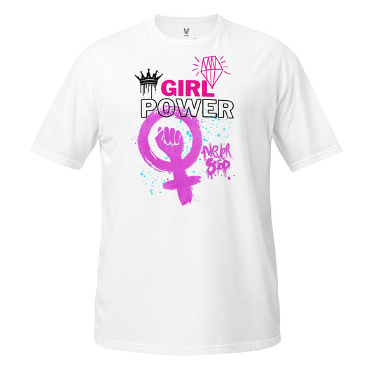 Koszulka unisex z krótkim rękawem „GIRL POWER” id: 10 (PREMIUM)