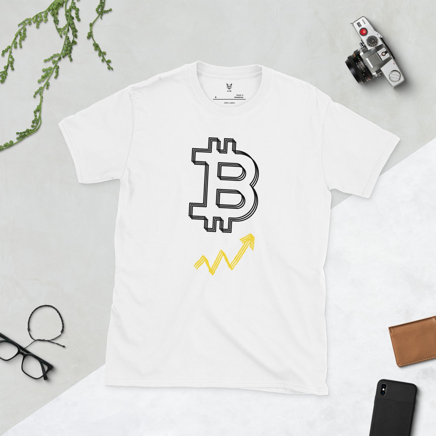 Koszulka unisex z krótkim rękawem „BTC” id: 12 (PREMIUM)