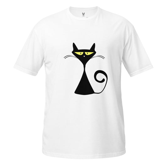 Short-Sleeve Unisex T-Shirt "BLACK CAT" id: 29 (PREMIUM)