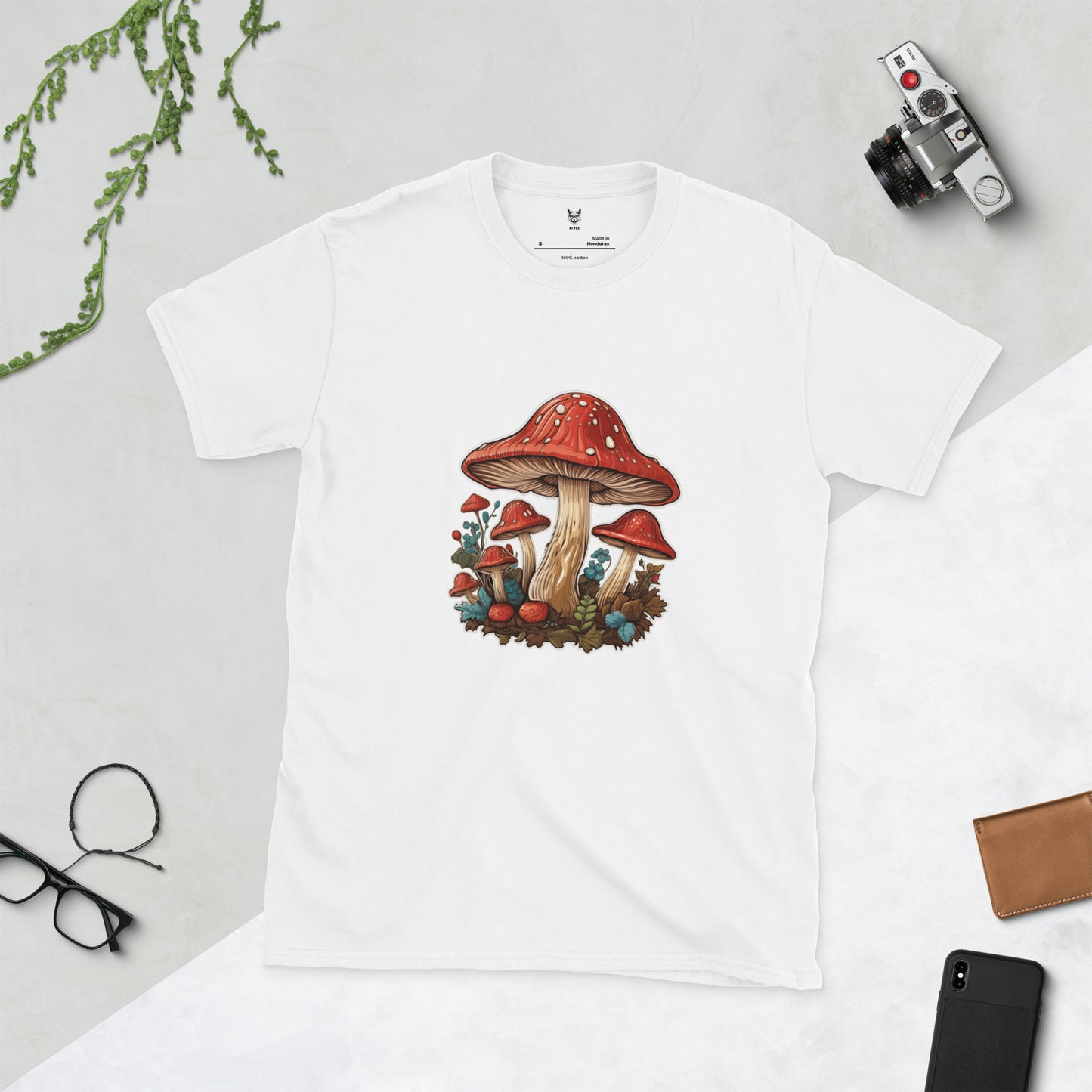 Short-Sleeve Unisex T-Shirt "MUSHROOMS" id: 26 (PREMIUM)