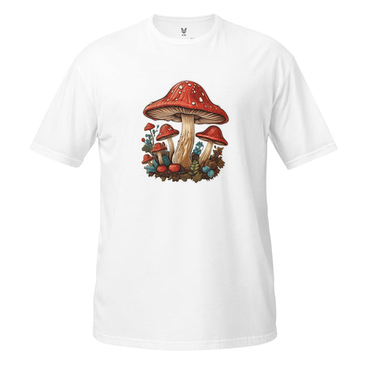 Koszulka unisex z krótkim rękawem „MUSHROOMS” id: 26 (PREMIUM)