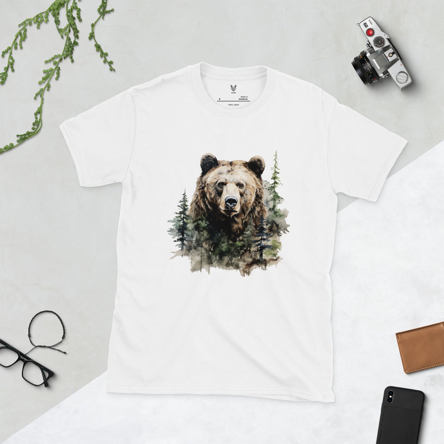 Short-Sleeve Unisex T-Shirt "BEAR" id: 21 (PREMIUM)