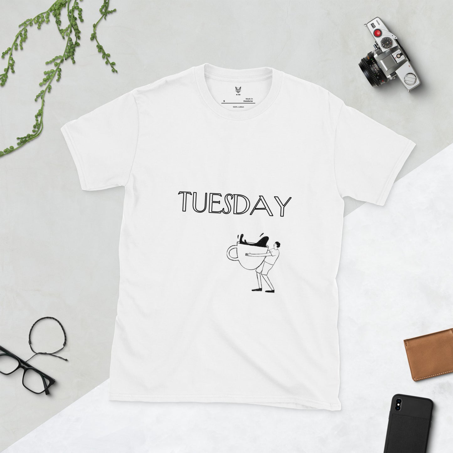 Koszulka unisex z krótkim rękawem „TUESDAY” ID: 33 (PREMIUM)