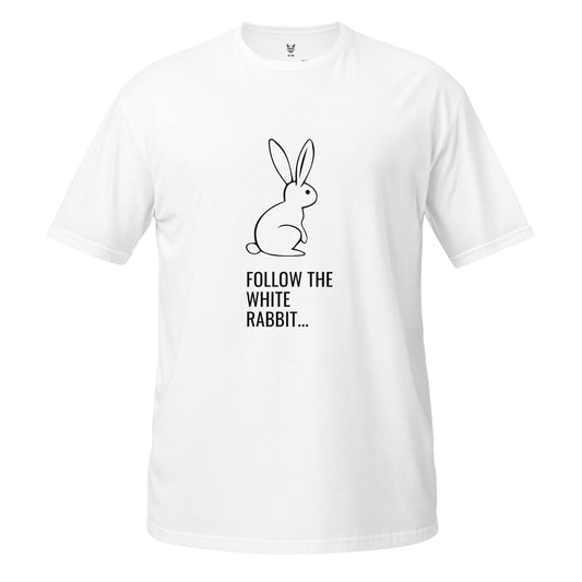 Short-Sleeve Unisex T-Shirt "White Rabbit" id: 45 (PREMIUM)