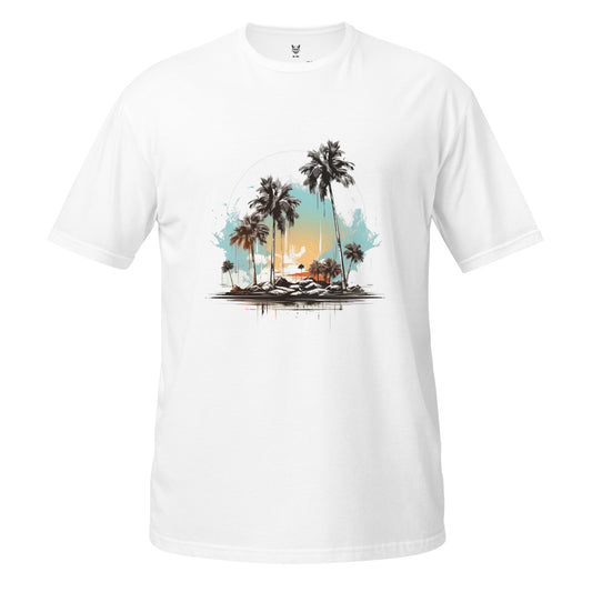 Футболка унисекс с коротким рукавом "PALM TREES" id: 66 (ПРЕМИУМ)