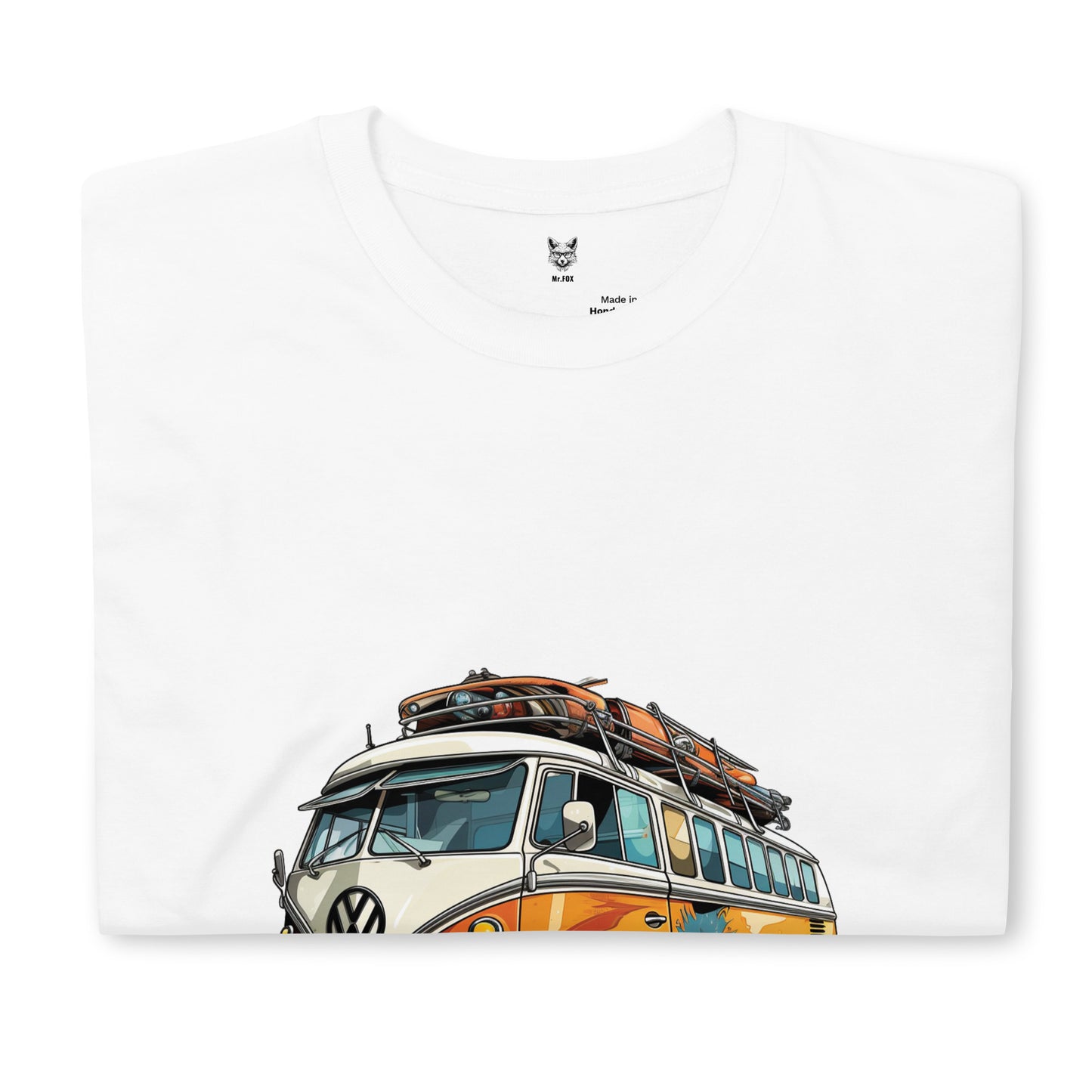 T-shirt unisex z krótkim rękawem „RETRO CAR” ID: 84 (PREMIUM)