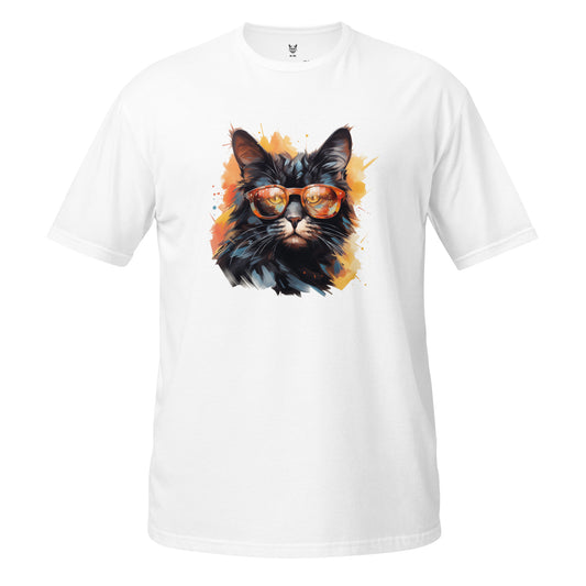 Short-Sleeve Unisex T-Shirt "BLACK CAT" id: 89 (PREMIUM)