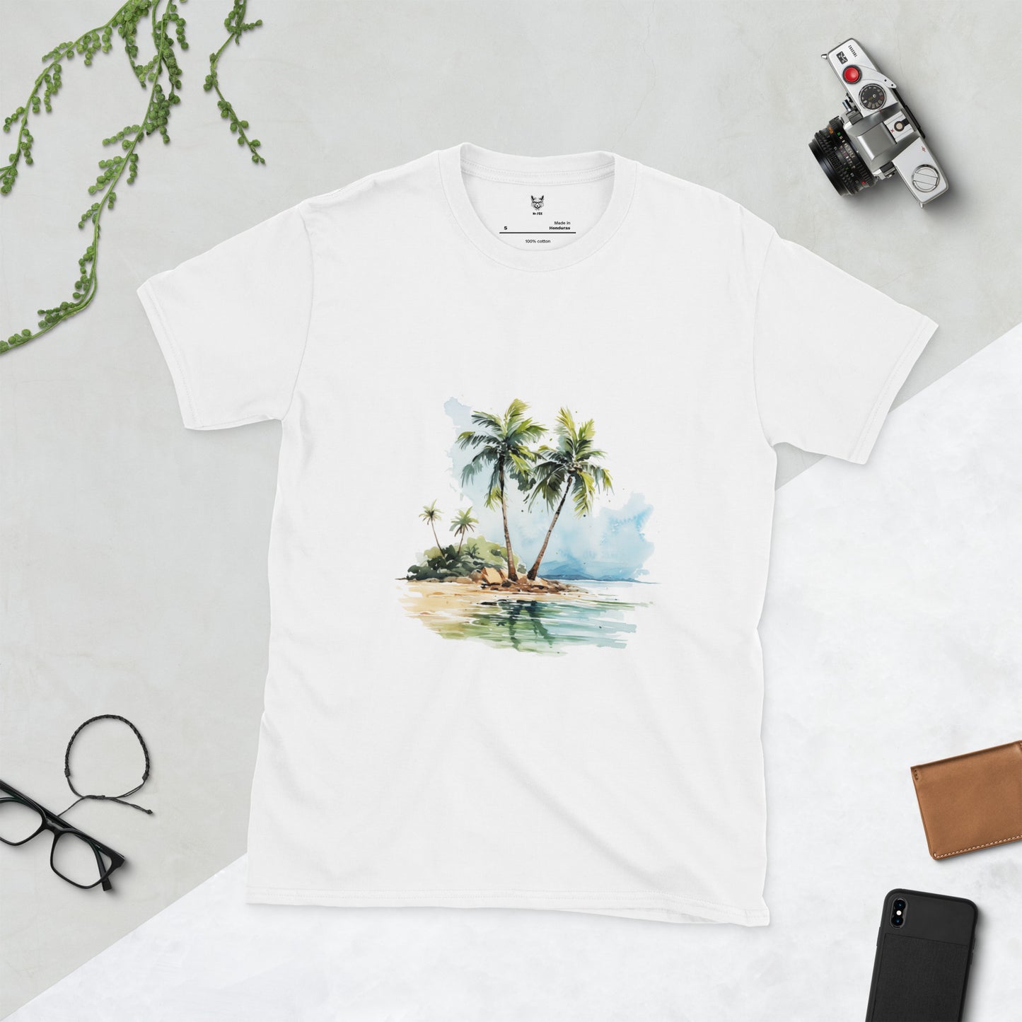 Футболка унисекс с коротким рукавом "PALM TREES" id: 91 (ПРЕМИУМ)