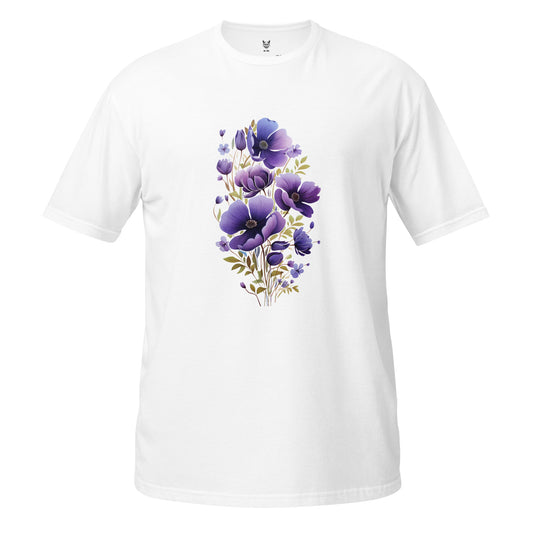 Koszulka unisex z krótkim rękawem „FLOWERS” ID: 99 (PREMIUM)