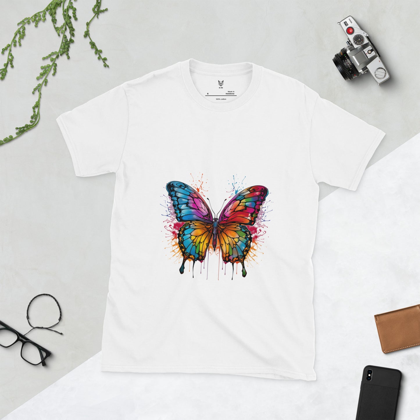 Koszulka unisex z krótkim rękawem „MOTYL” ID: 111 (PREMIUM)