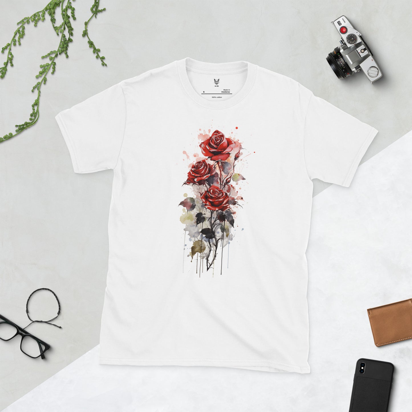 Short-Sleeve Unisex T-Shirt "ROSES" ID: 122 (PREMIUM)