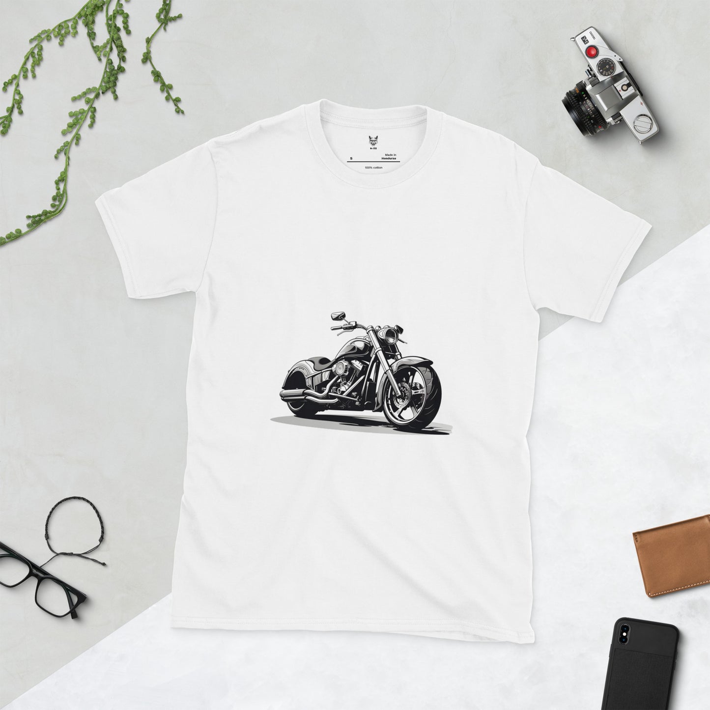 Short-Sleeve Unisex T-Shirt "motorcycle" ID: 125 (PREMIUM)