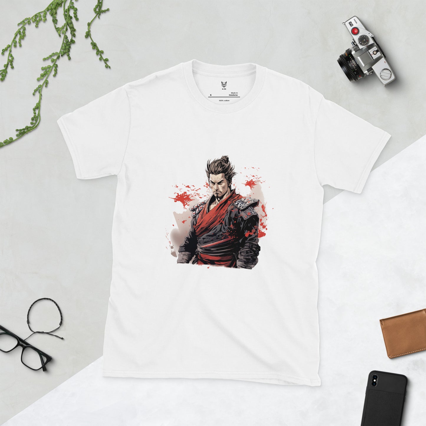 T-shirt unisex z krótkim rękawem „SAMURAI” ID: 143 (PREMIUM)