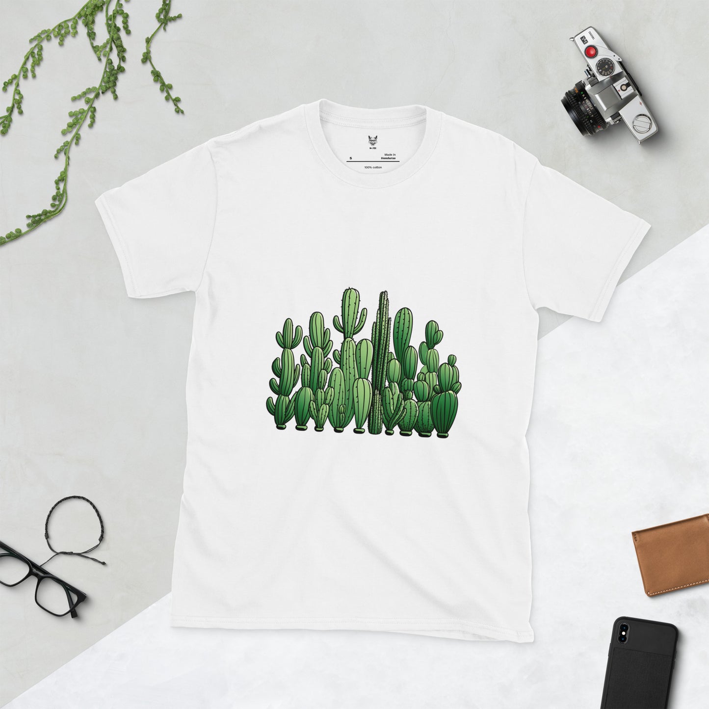 Koszulka unisex z krótkim rękawem „CACTUS” ID: 144 (PREMIUM)