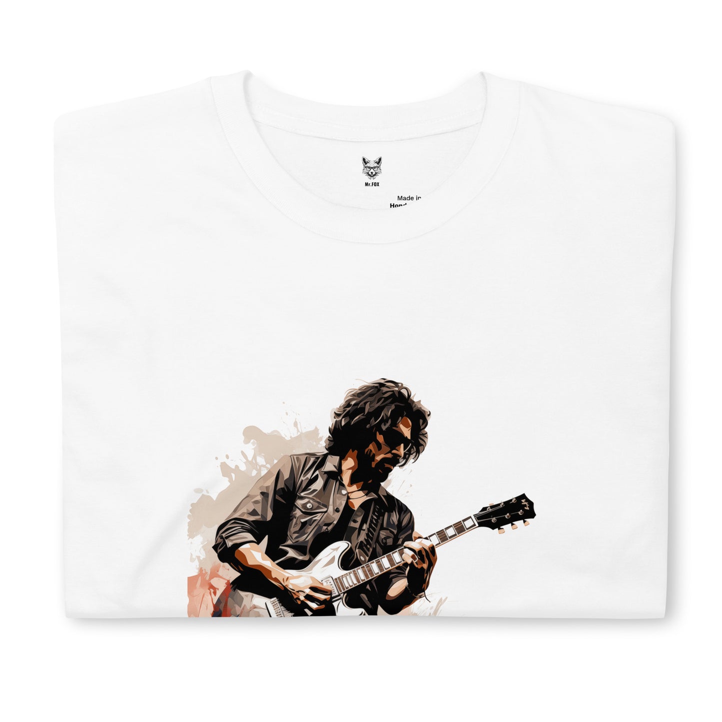 Short-Sleeve Unisex T-Shirt "HARD ROCK GUITARIST" ID: 153 (PREMIUM)