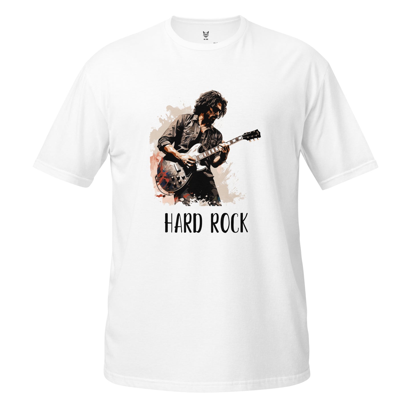 T-shirt unisex z krótkim rękawem „HARD ROCK GUITARIST” ID: 153 (PREMIUM)