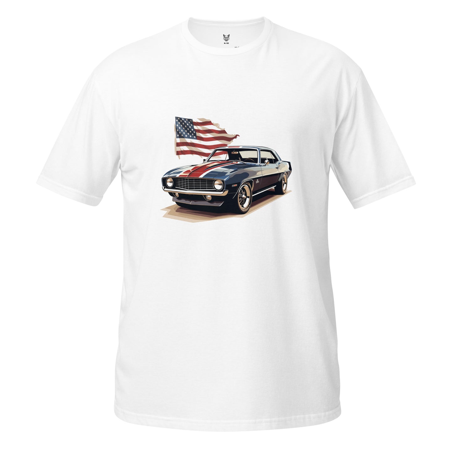 T-shirt unisex z krótkim rękawem „MUSCLE CAR” ID: 154 (PREMIUM)