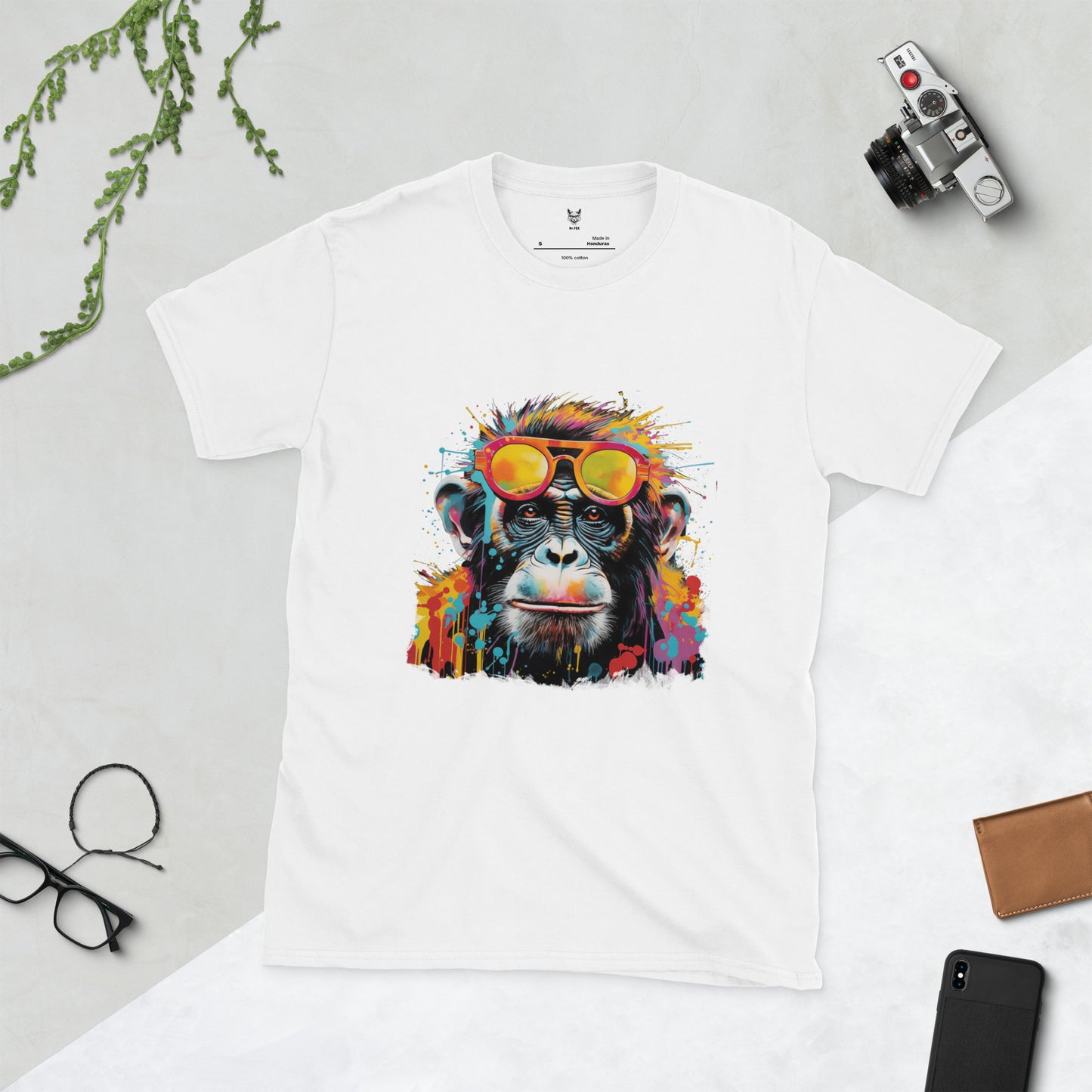 Koszulka unisex z krótkim rękawem „MONKEY” ID: 158 (PREMIUM)