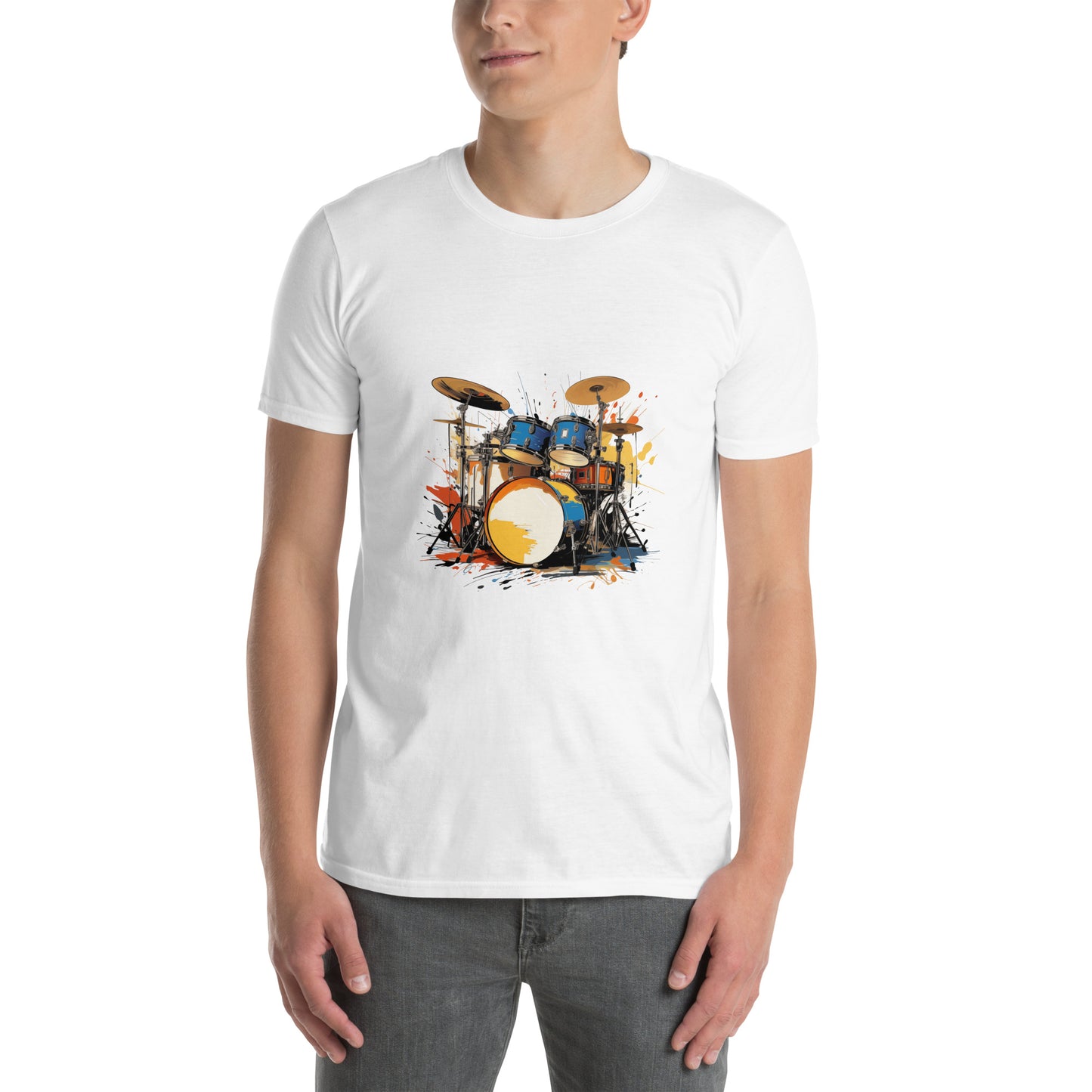 Koszulka unisex z krótkim rękawem „DRUMS” ID: 159 (PREMIUM)