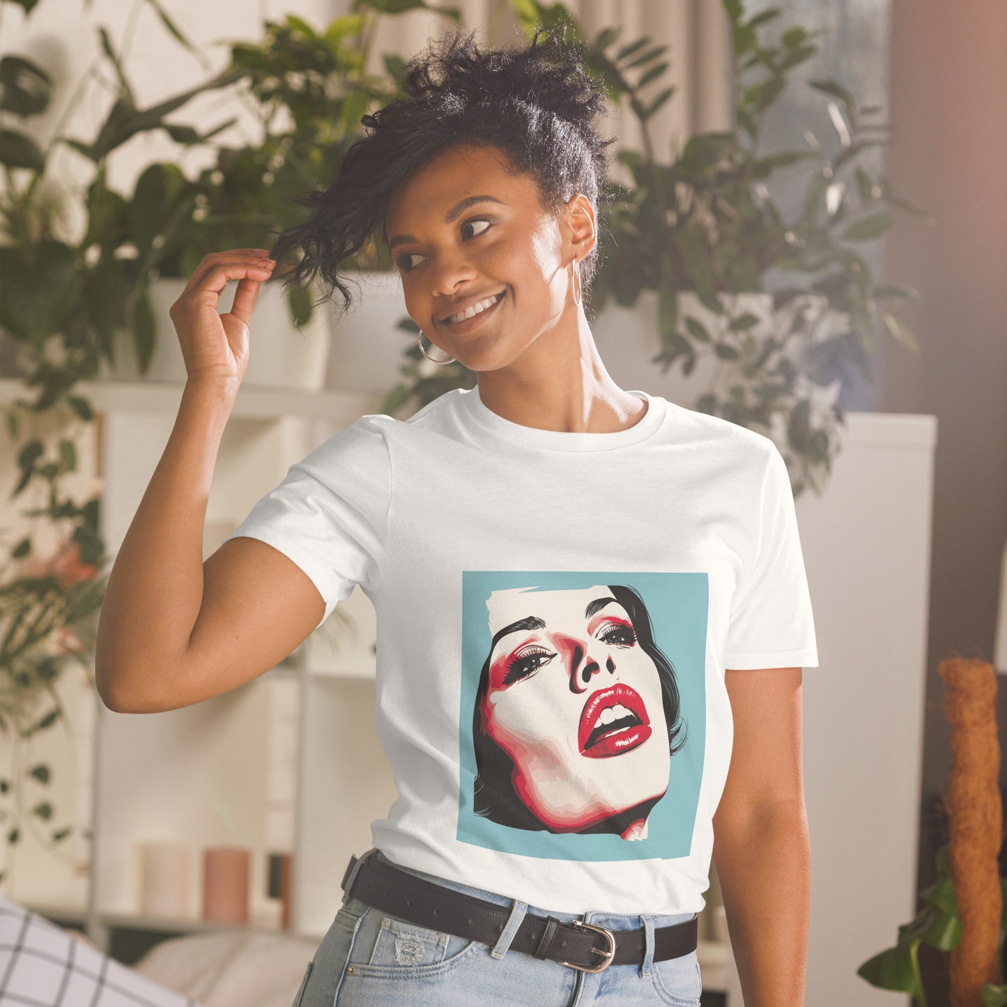 Short-Sleeve Unisex T-Shirt "POP ART GIRL" ID: 162 (PREMIUM)