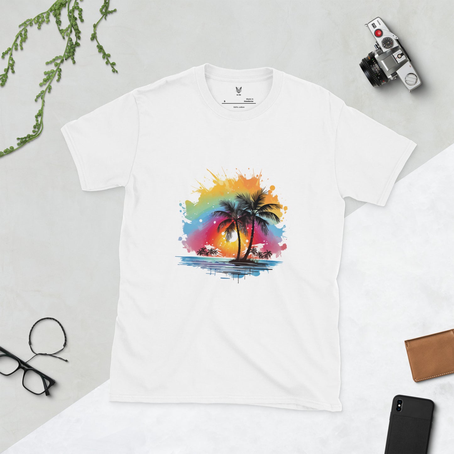 Футболка унисекс с коротким рукавом "PALM TREES" ID: 170 (ПРЕМИУМ)