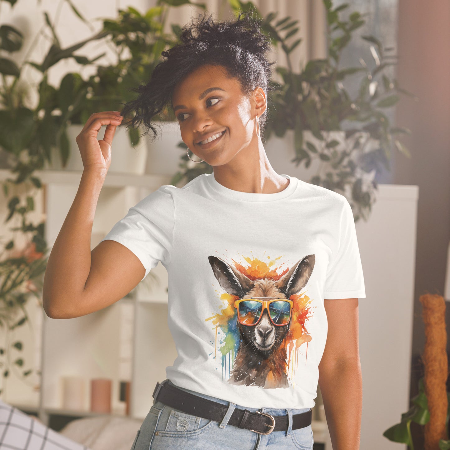 Short-Sleeve Unisex T-Shirt "KANGAROO POP ART" ID: 184 (PREMIUM)