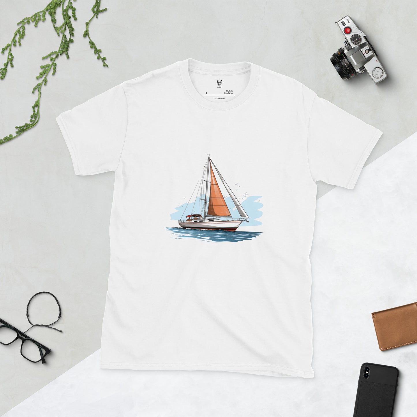 Koszulka unisex z krótkim rękawem „YACHT” ID: 190 (PREMIUM)