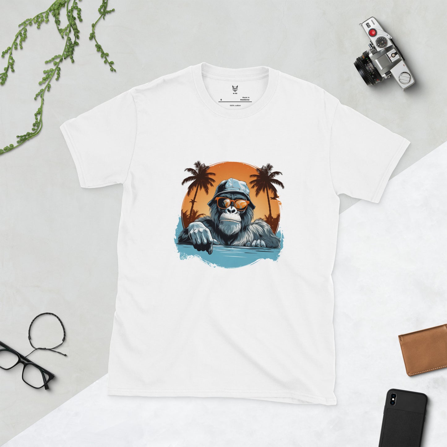 Koszulka unisex z krótkim rękawem „MONKEY” ID: 192 (PREMIUM)