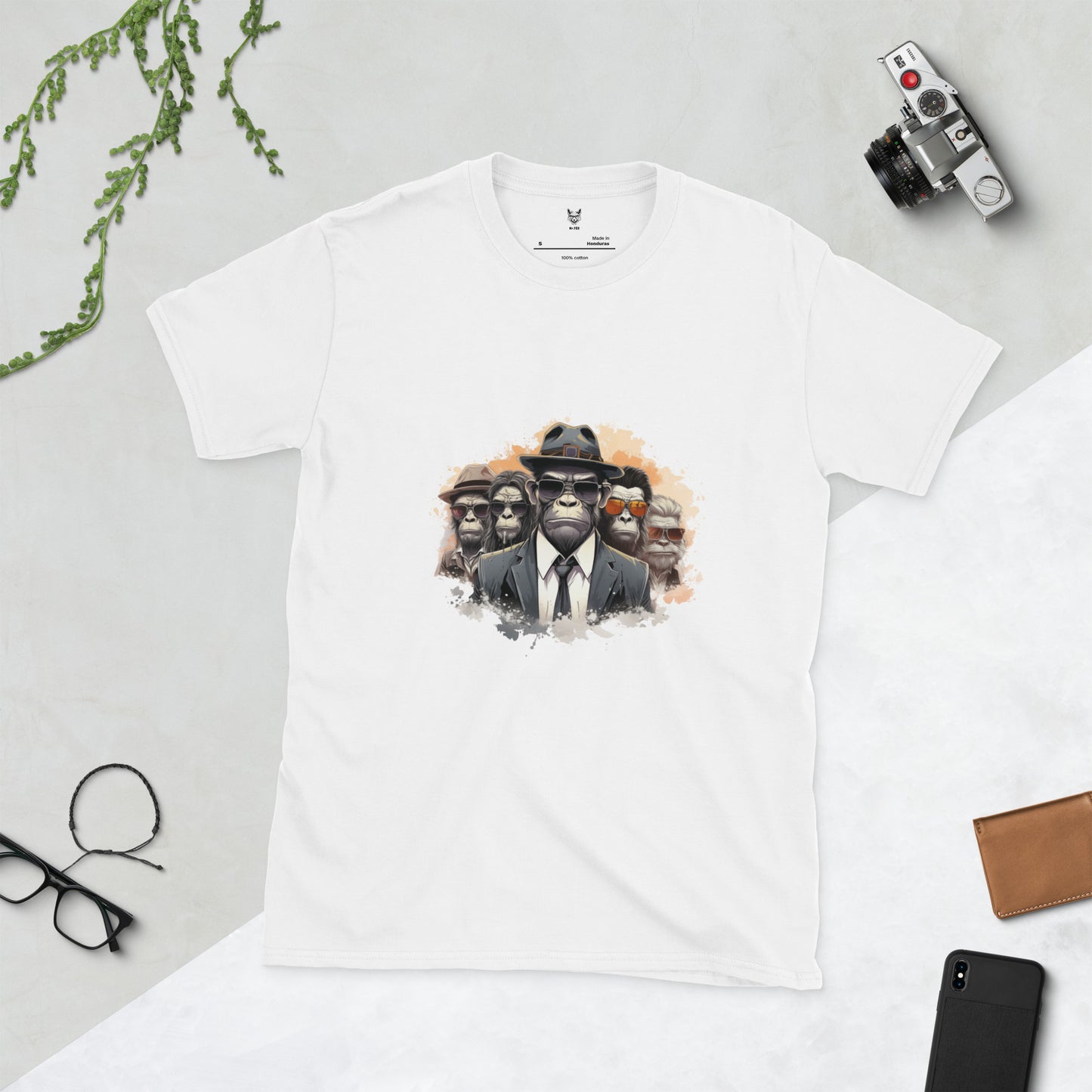 Koszulka unisex z krótkim rękawem „MONKEY MAFIA” ID: 194 (PREMIUM)